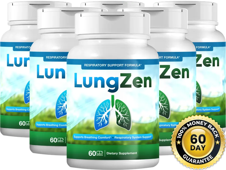 LungZen 6 bottles — 180-day supply